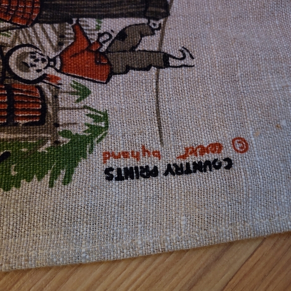 Smiths Clove Pure Linen Kitchen Tea Towel Country Store 16x30 Inches - Picture 6 of 9